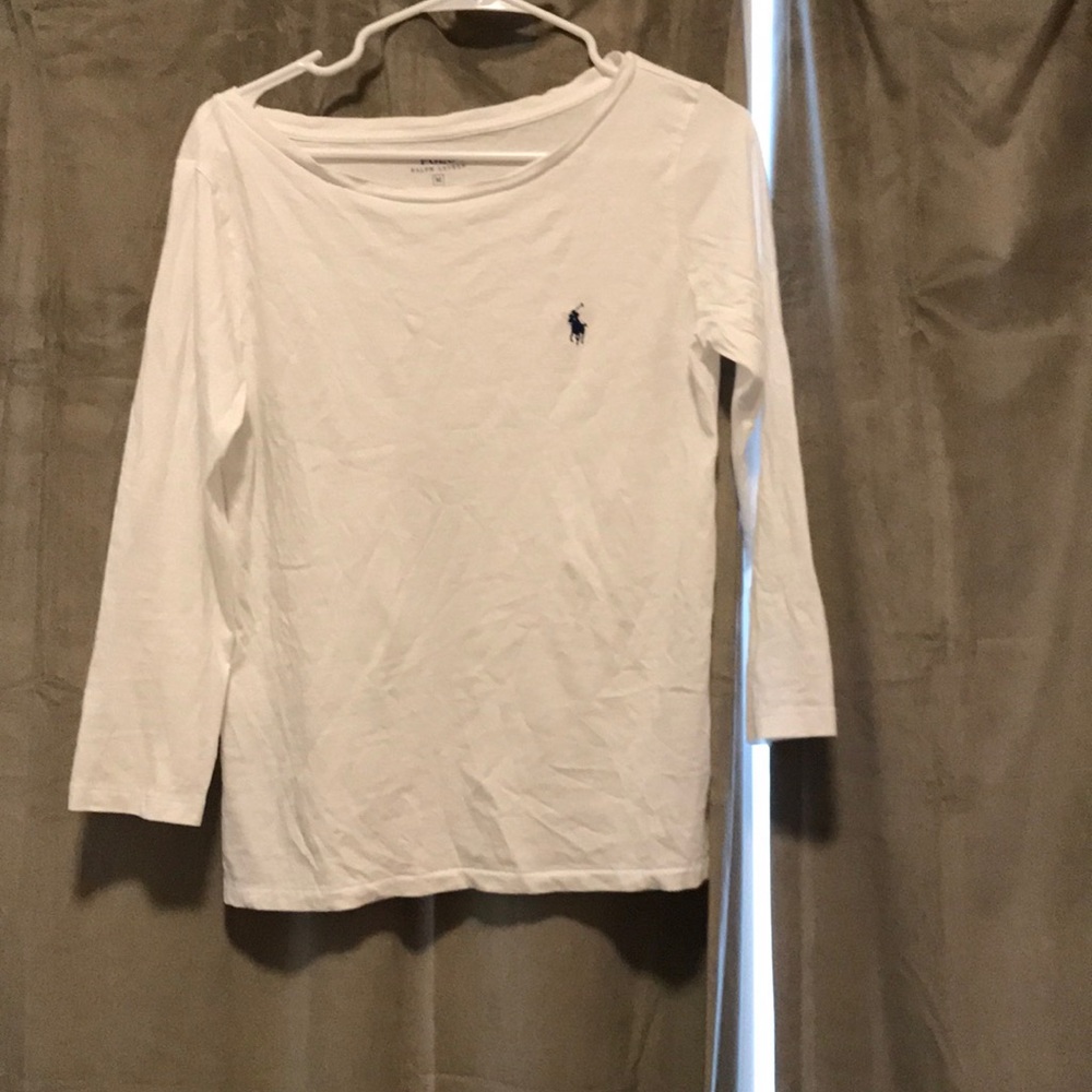 Polo white 3/4 sleeve shirt
